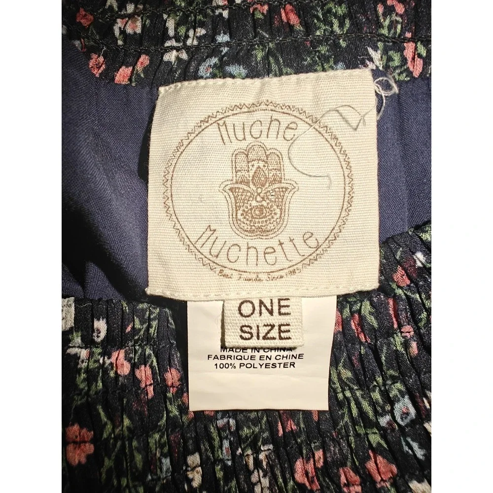 Muche et Muchette Mini Ruffle skirt Navy‎ Floral One Size